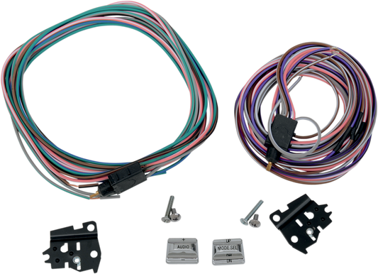 Drag Specialties Chrome Radio Handlebar Switch Kit fits 1996-2013 Harley Touring