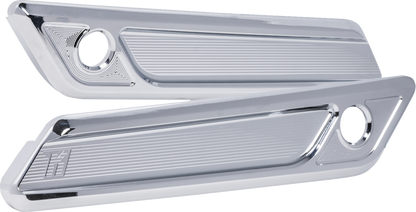 Kodlin Slant Chrome Saddlebag Latch Covers fits 2023-2025 Harley Touring K59491
