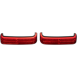 Custom Dynamics Black LED Red Lens Saddlebag Lights 2010-2013 Harley CVO Touring