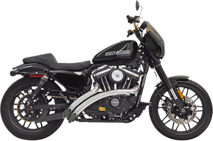 Bassani Chrome 2-2 Sweeper Radius Exhaust for 2014-2022 Harley Sportster