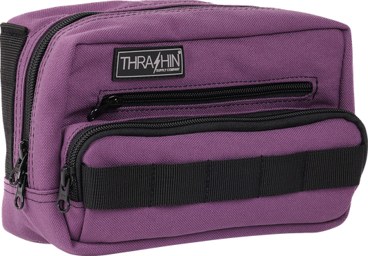 Thrashin Supply Purple Motorcycle Handlebar Storage Bag Plus for Harley THB-0027