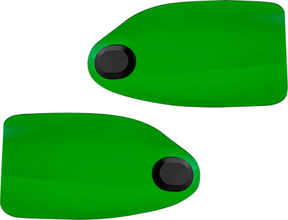 Klock Werks Flare Green Hand Guards fits 1982-2025 Harley Davidson Cable Clutch