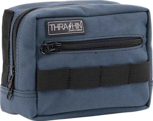 Thrashin Supply Blue Motorcycle Handlebar Storage Bag Harley Davidson THB-0023