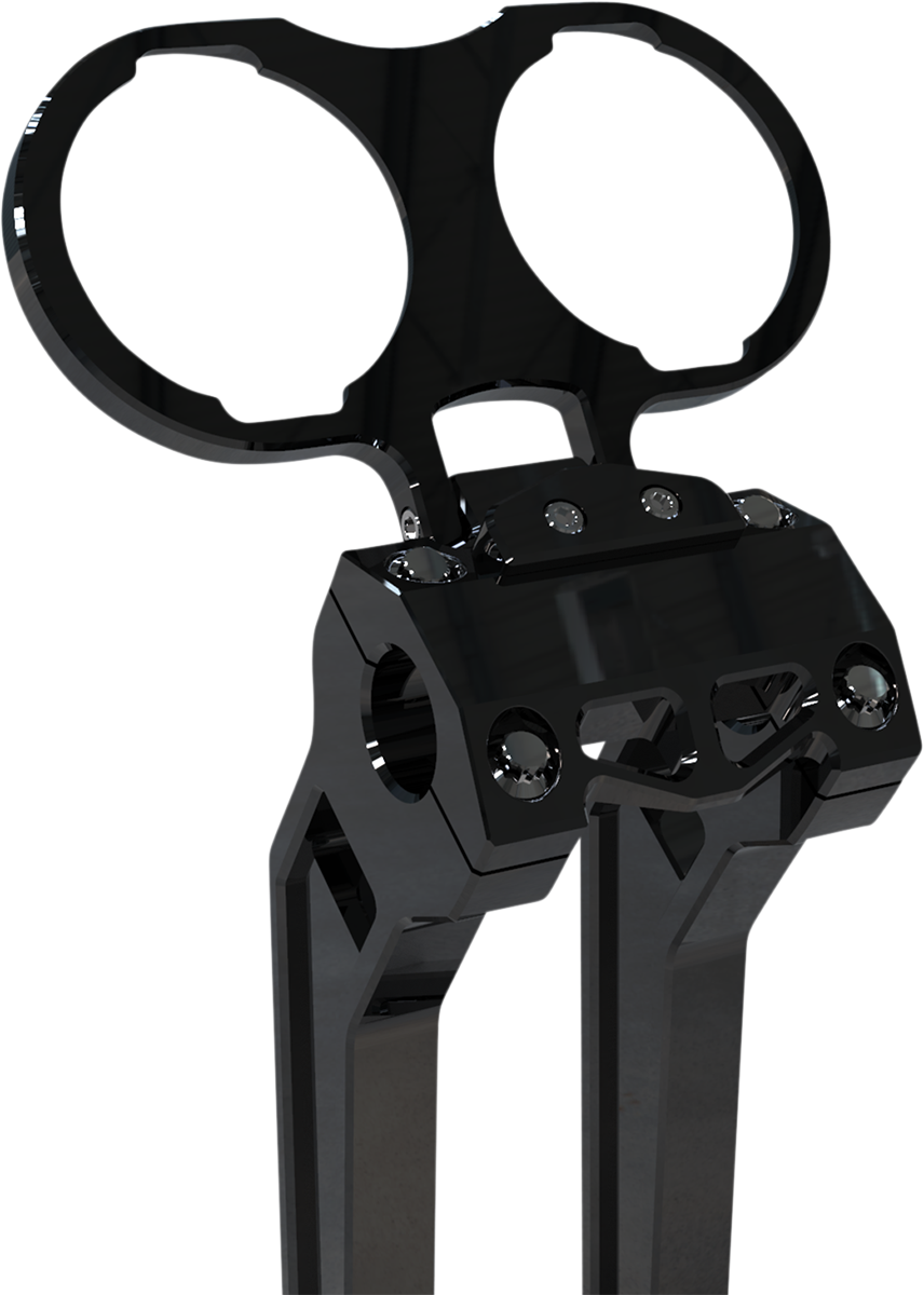 La Choppers Black Dual Gauge Mount fits 1999-2021 Harley Sportster Dyna Models