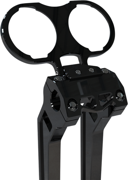 La Choppers Black Dual Gauge Mount fits 1999-2021 Harley Sportster Dyna Models