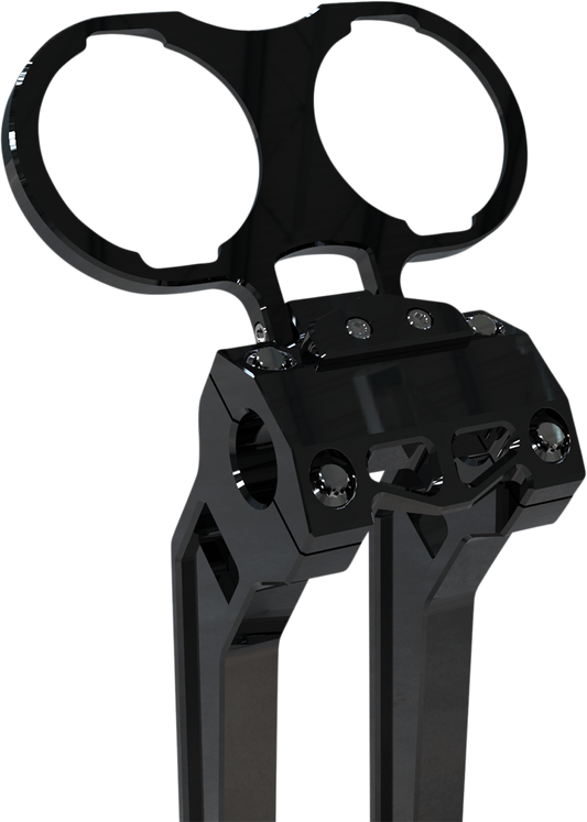 La Choppers Black Dual Gauge Mount fits 1999-2021 Harley Sportster Dyna Models