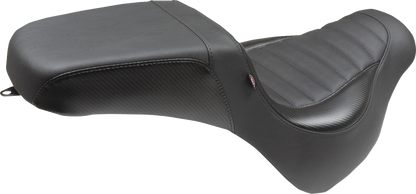 Mustang Squareback Tuck n Roll Seat fits 2018-2023 Harley Softail Fat Bob FXFBS