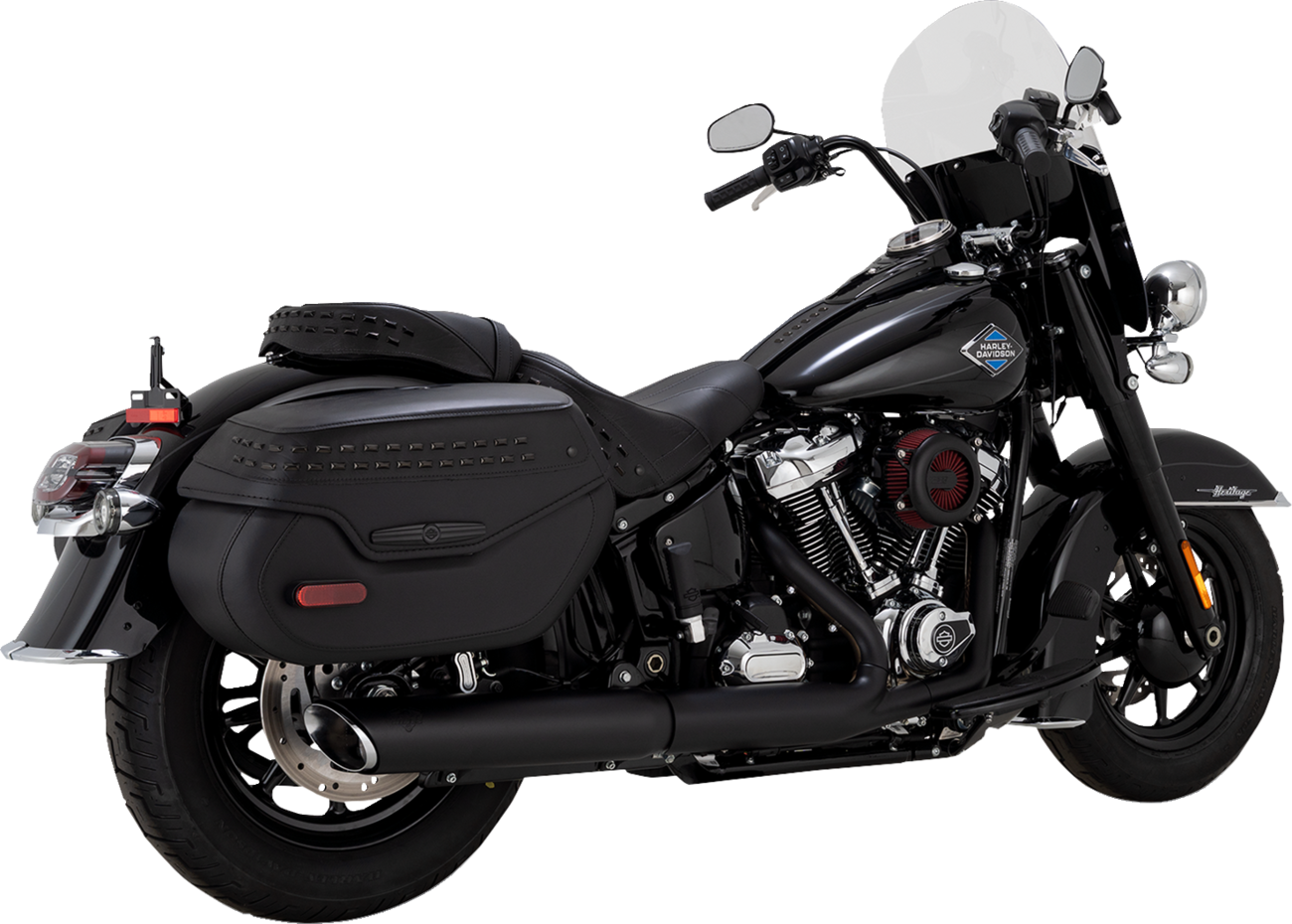 Vance & Hines Twin Slash Black 4" Slip On Muffler for 2025 Harley Softail 46750