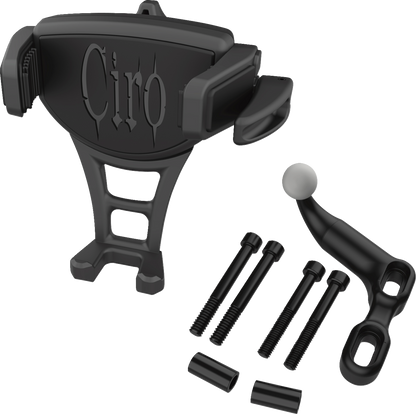 Ciro Constrictor Universal Black Offset Perch Mount Phone Holder Kit 50351