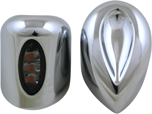 Kodlin Elypse LED Chrome Front Turn Signals for 2015-2024 Harley Touring Softail