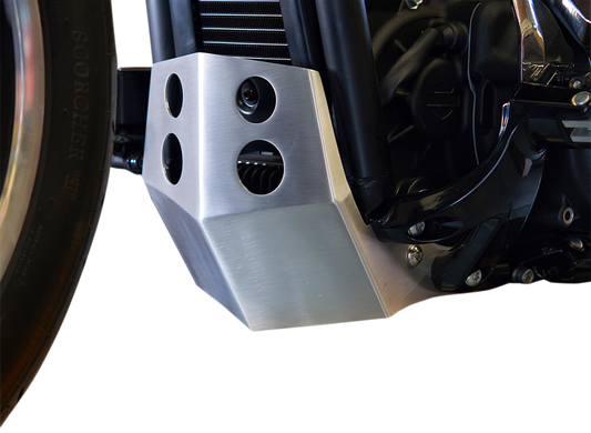 Speed Merchant Brushed Aluminum Front Skid Plate 2018-2020 Harley Touring FLHX