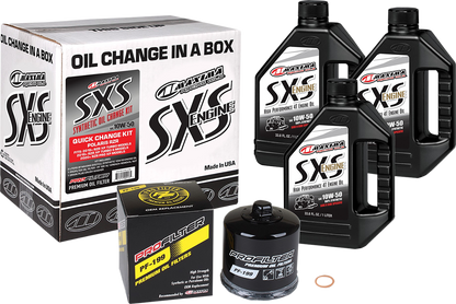 Maxima Synthetic 10W-50 Quick Change Oil Kit 2019-2021 Polaris RZR Turbo Models