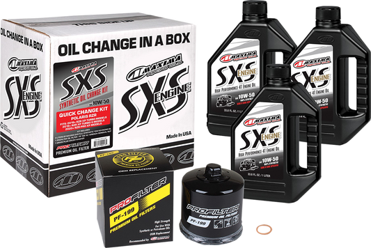 Maxima Synthetic 10W-50 Quick Change Oil Kit 2019-2021 Polaris RZR Turbo Models