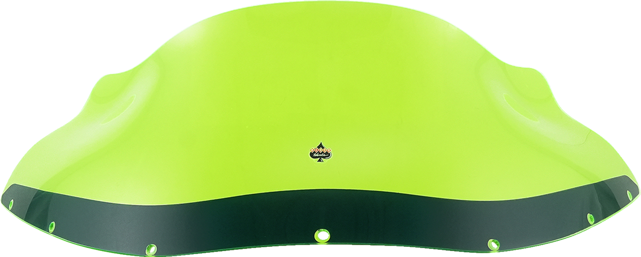 Klock Werks Kolor Flare 9" Green Ice Windshield fits Harley FXRP Style Fairing