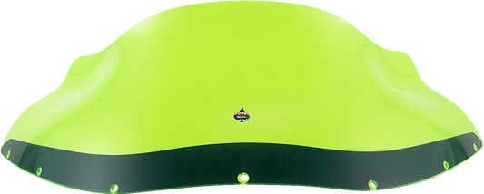 Klock Werks Kolor Flare 9" Green Ice Windshield fits Harley FXRP Style Fairing
