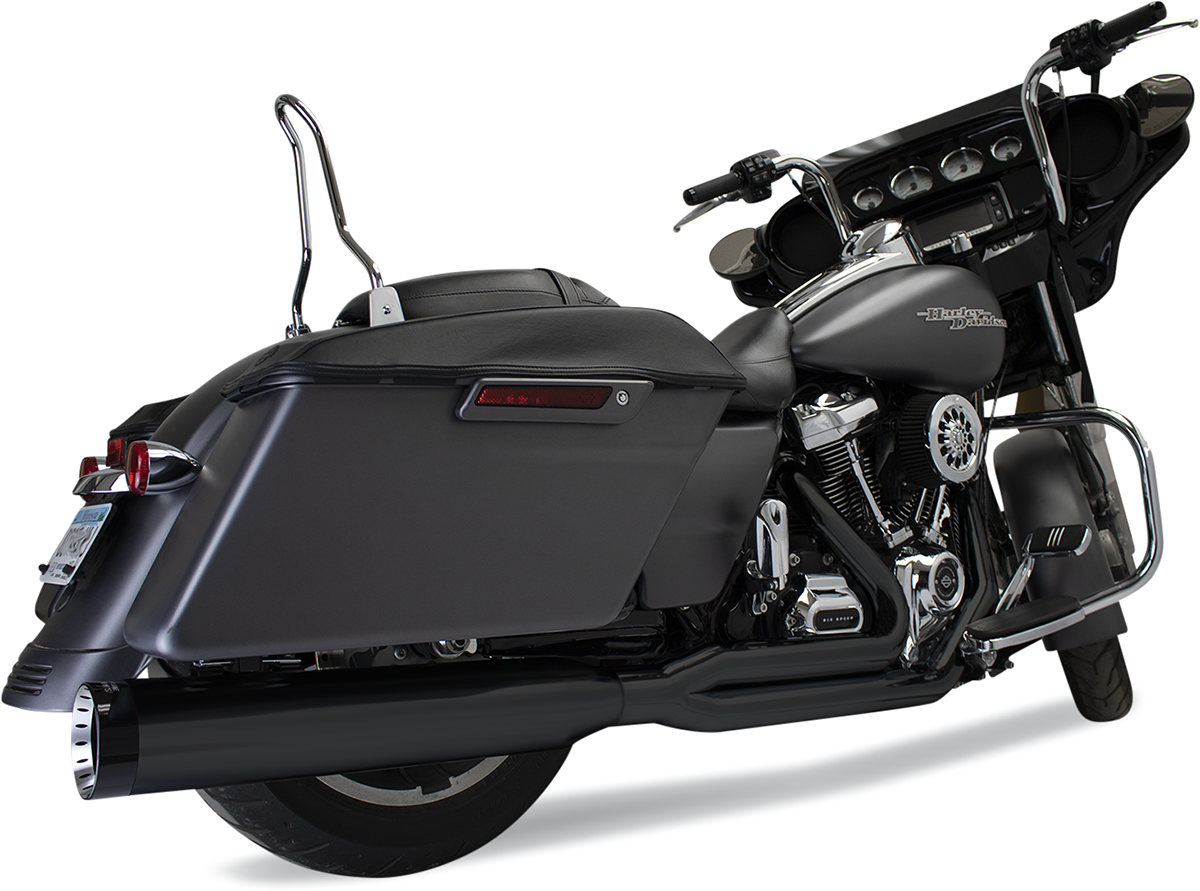 Khrome Werks Outlaw 2-1 Black Exhaust System for 2017-2024 Harley Touring Models