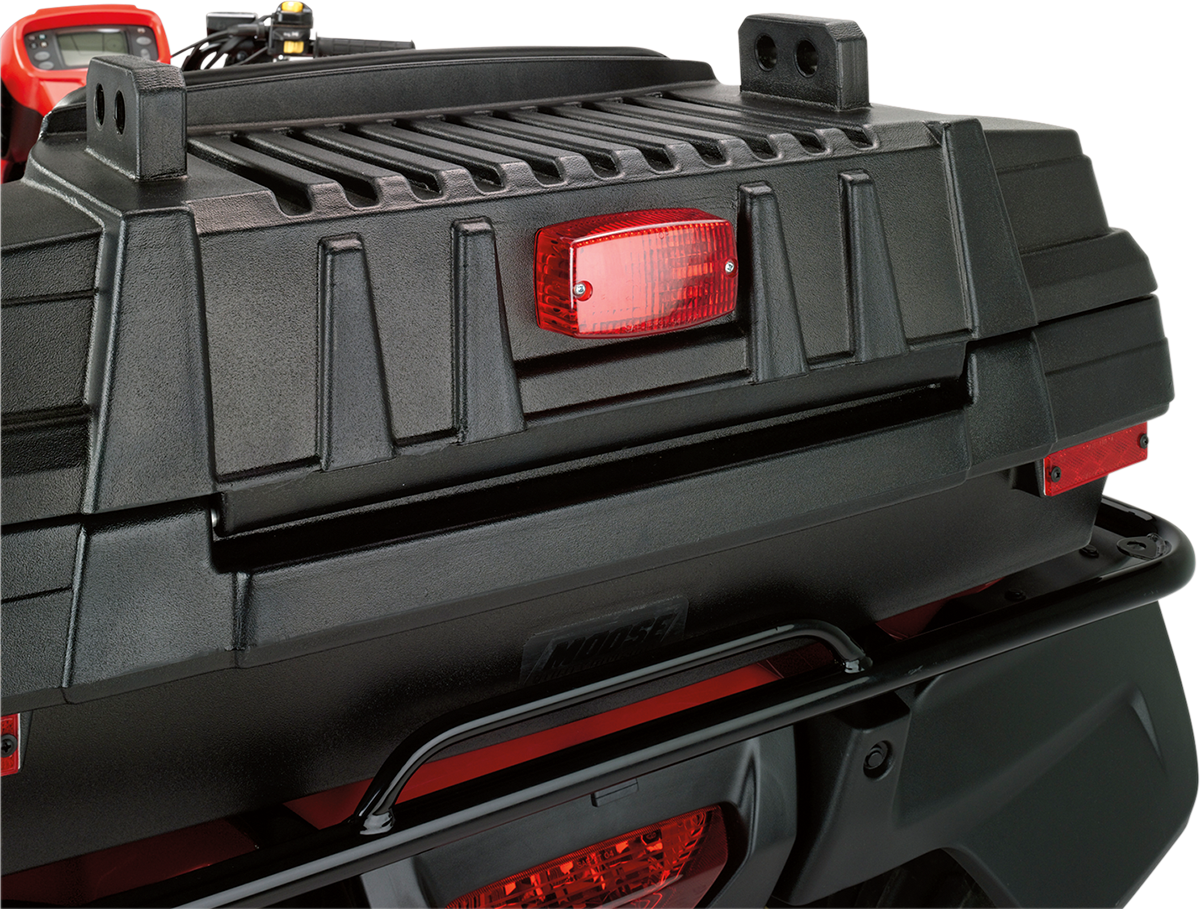 Moose Black Lockable Outdoorsman Rear Storage Rack Cargo Trunk & Brake Light