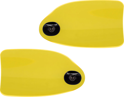 Klock Werks Flare Yellow Ice Hand Guards for 2002-2025 Harley Hydraulic Clutch