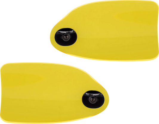 Klock Werks Flare Yellow Ice Hand Guards for 2002-2025 Harley Hydraulic Clutch