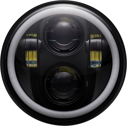 Custom Dynamics 5.75" ProGLOW LED Headlamp Color Changing Halo 1957-2022 Harley