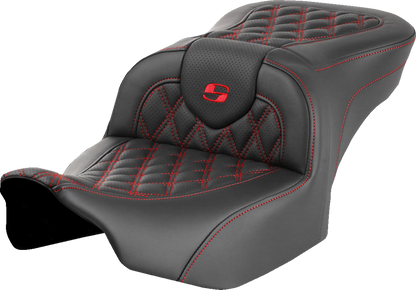 Saddlemen Roadsofa Red Lattice Stitch Gelcore Seat fits 2023-2026 Harley Touring