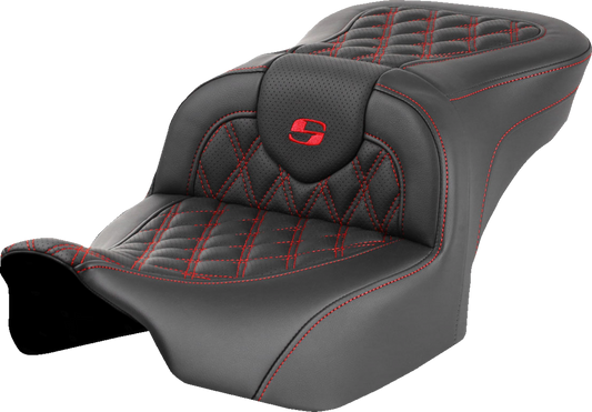 Saddlemen Roadsofa Red Lattice Stitch Gelcore Seat fits 2023-2025 Harley Touring