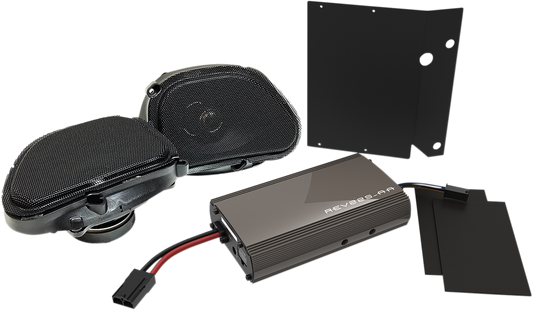 Hogtunes Front Fairing Speaker & 225W Amp Kit 1998-13 Harley Touring Road Glide
