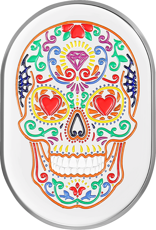 Figurati Sugar Skull Right Side Antenna Insert 2009-2023 Harley Touring FLHX
