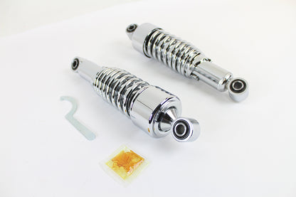 VTwin 11'' Dura AEE Chrome Shocks 1995-2016 Harley Touring FLHT FLHR FLTR FLHX