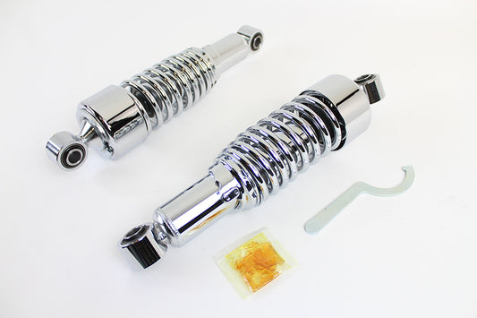 VTwin 11'' Dura AEE Chrome Shocks 1995-2016 Harley Touring FLHT FLHR FLTR FLHX
