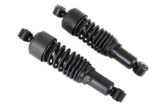 VTwin Dura AAE Black 11'' Motorcycle Shocks 1995-2016 Harley Touring FLHT FLHX
