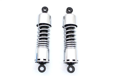 VTwin AEE 11" Chrome Rear Motorcycle Coil Shock Set 1980-2005 Harley Touring FLT