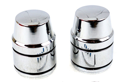 VTwin Chrome Shock Bolt Cover fits 1986-20 Harley Sportster 883 1200
