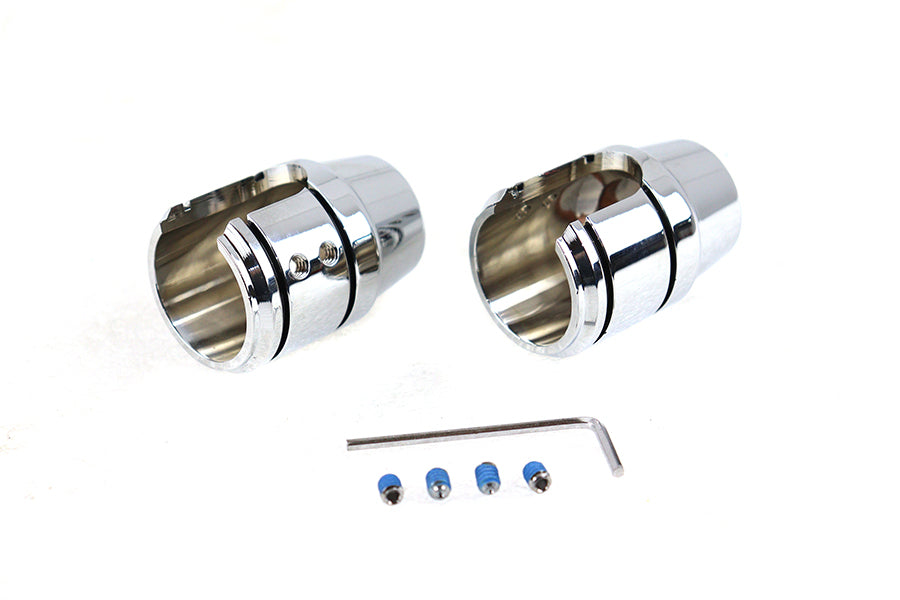 VTwin Chrome Shock Bolt Cover fits 1986-20 Harley Sportster 883 1200