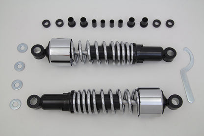 VTwin Chrome 13'' Rear Coil Shocks 1995-2016 Harley Touring FLT FLHR FLX FLXT