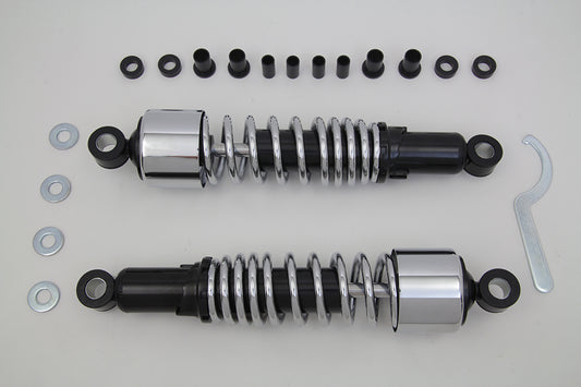 VTwin Chrome 13'' Rear Coil Shocks 1995-2016 Harley Touring FLT FLHR FLX FLXT