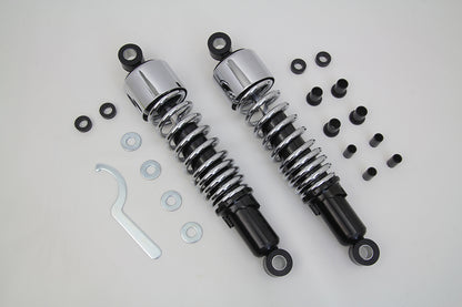 VTwin Chrome 13'' Rear Coil Shocks 1995-2016 Harley Touring FLT FLHR FLX FLXT