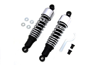 VTwin Chrome 12.5'' Rear Shocks for 1995-2016 Harley Touring FLT FLHR FLX FLXT