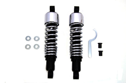 VTwin Chrome 12.5'' Rear Shocks for 1995-2016 Harley Touring FLT FLHR FLX FLXT