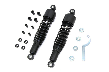 VTwin 13'' Black Rear Coil Shocks 1995-2016 Harley Touring FLHT FLTR FLHR FLHX