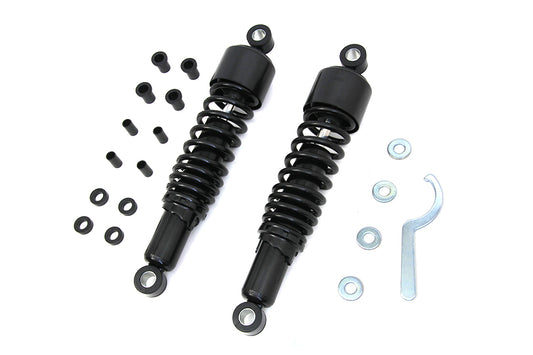 VTwin 13'' Black Rear Coil Shocks 1995-2016 Harley Touring FLHT FLTR FLHR FLHX