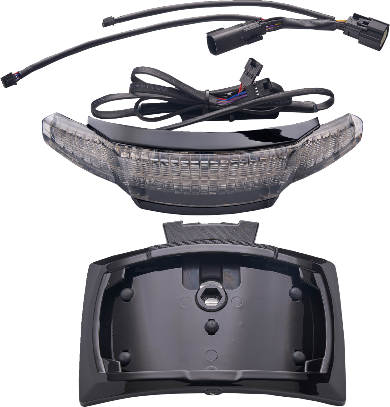 Ciro Latitude Smoked Taillight & License Plate Holder 2014-2024 Harley Touring