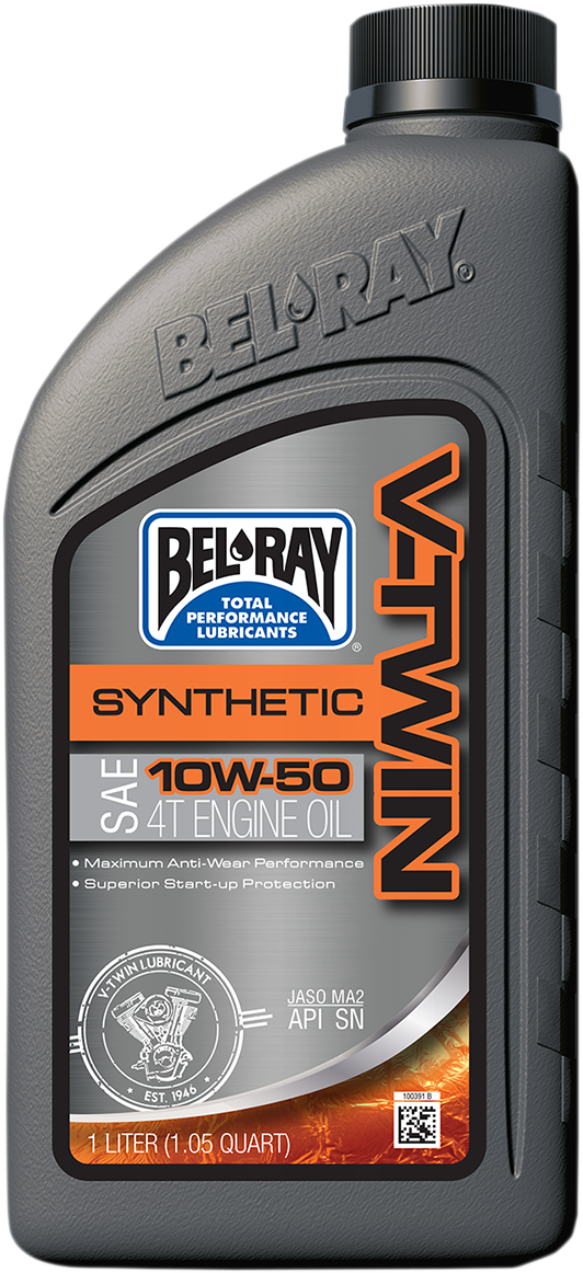 Bel Ray Single Fully Synthetic 10W-50 SAE 1 Quart Engine Motor Oil for Harley