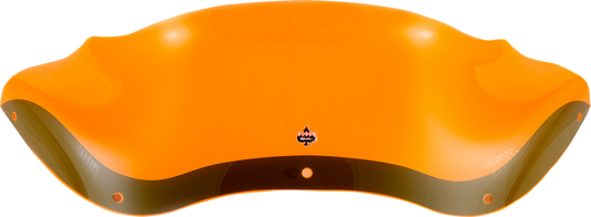 Klock Werks  8" Kolor Flare Orange Ice Windshield 1998-2013 Harley Road Glide
