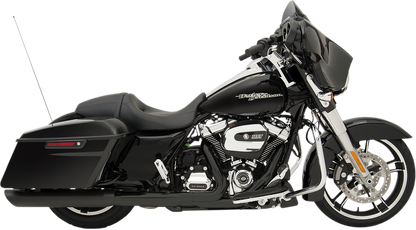 Drag Specialties Black 4'' Exhaust Slip On Mufflers for 2017-2022 Harley Touring