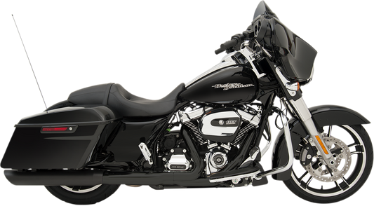 Drag Specialties Black 4'' Exhaust Slip On Mufflers for 2017-2022 Harley Touring