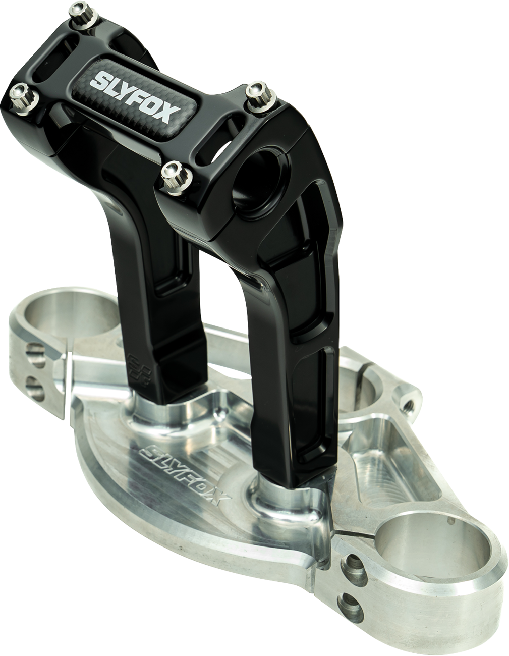 Slyfox 6" Black 1-1/8" Clamping Pullback Handlebar Riser Kit for Harley Davidson
