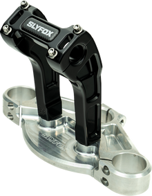 Slyfox 6" Black 1-1/8" Clamping Pullback Handlebar Riser Kit for Harley Davidson