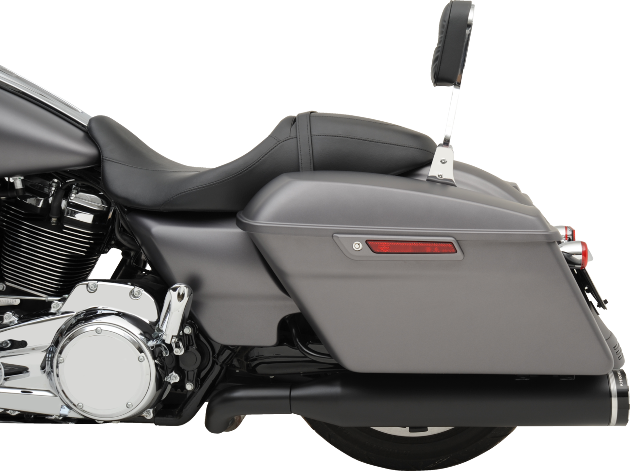 Khrome Werks Dominator SR 2-1-2 Black Exhaust System fits 2017-26 Harley Touring