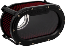 Trask Big Papi High-Flo Flat Black Air Filter for 2017-25 Harley Touring Softail
